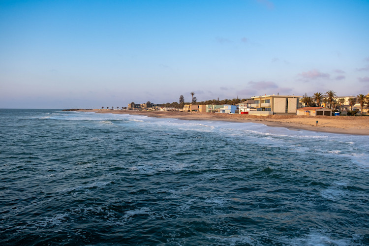 Swakopmund coastal charm Namibia honeymoon sandboarding kayaking seals Walvis Bay boutique hotels