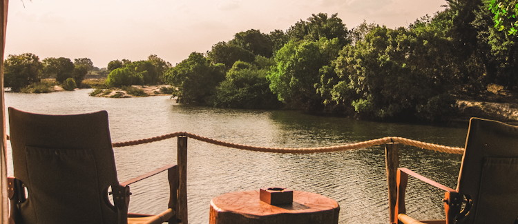 Sausage Tree Camp Lower Zambezi Zambia boat transfer Royal Airstrip 30 minutes Proflight Lusaka