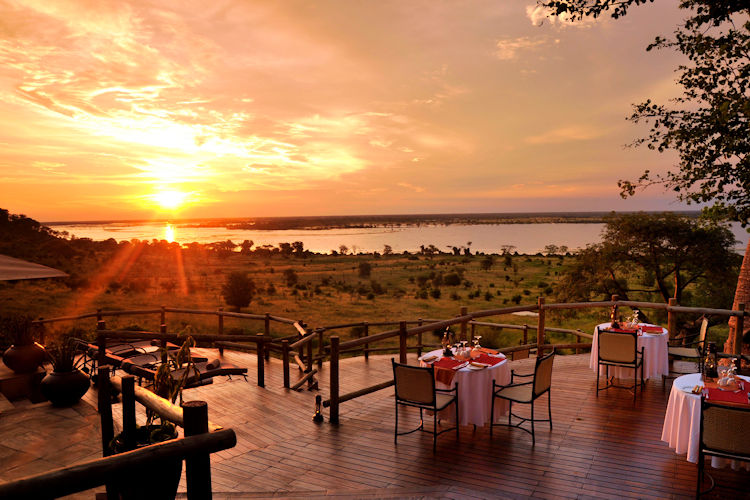 A stunning view of Chobe National Park showcasing its vast landscapes and wildlife.