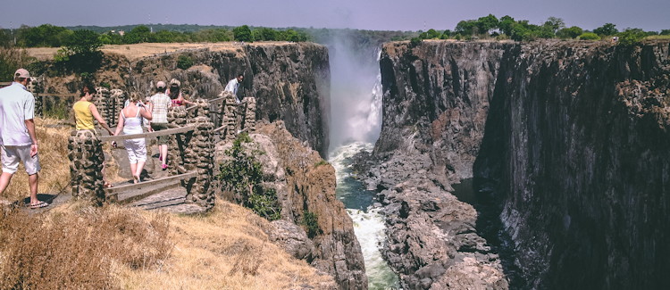 Victoria Falls day tour from Kasane Botswana passports visa Zimbabwe Zambia natural wonder