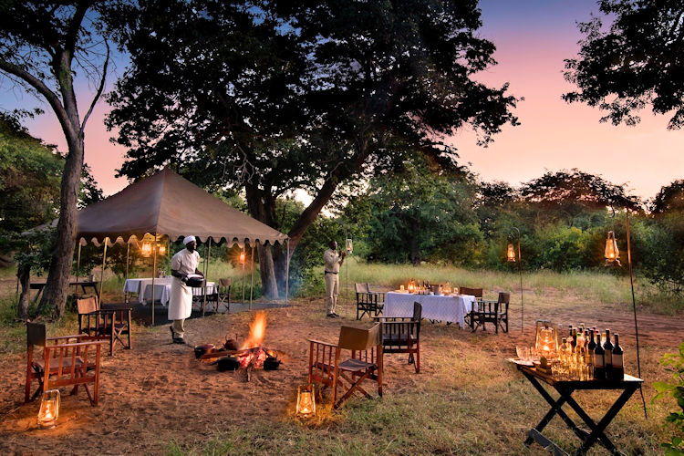 andBeyond Chobe Under Canvas mobile luxury tented camp elephant close encounters game drives Botswana