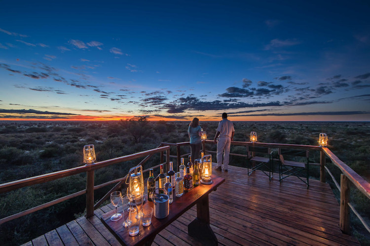 Adults family safari Botswana game drives bush walks hot air balloon relaxation adventure