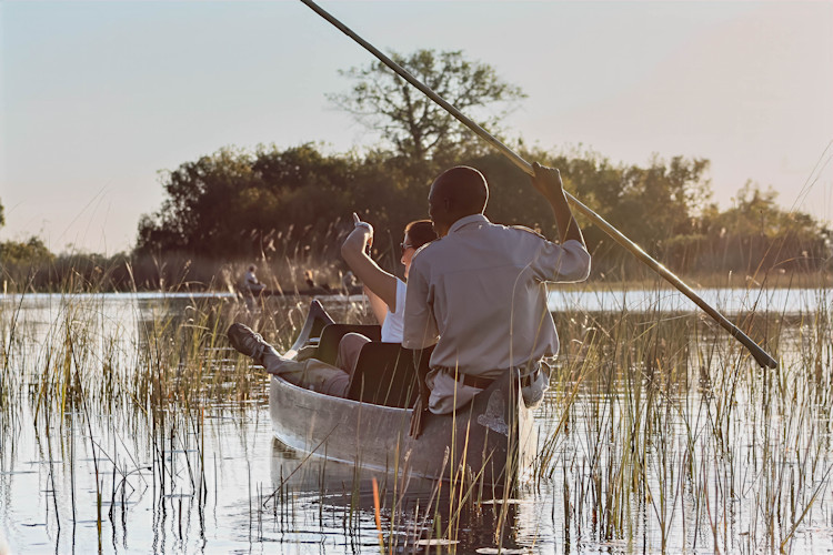 Botswana diverse landscapes 7-day safari Okavango Delta Chobe Central Kalahari game drives mokoro