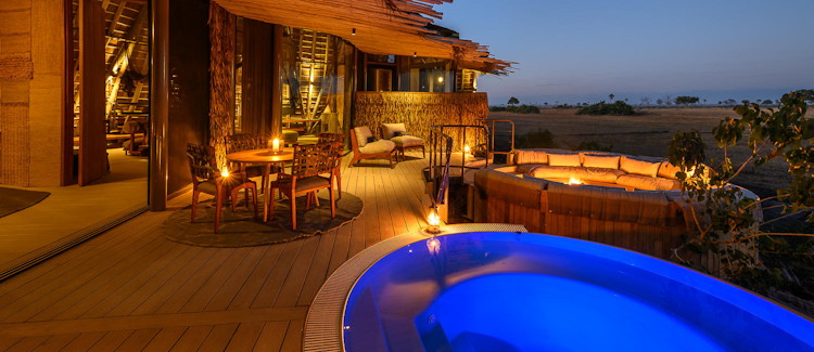 Jao Villa Okavango Delta two tented bedrooms private butler chef safari vehicle plunge pool Botswana