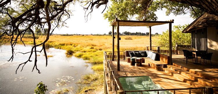 Kings Pool Suite Linyanti Wildlife Reserve two bedrooms sunken lounge plunge pool river views Botswana