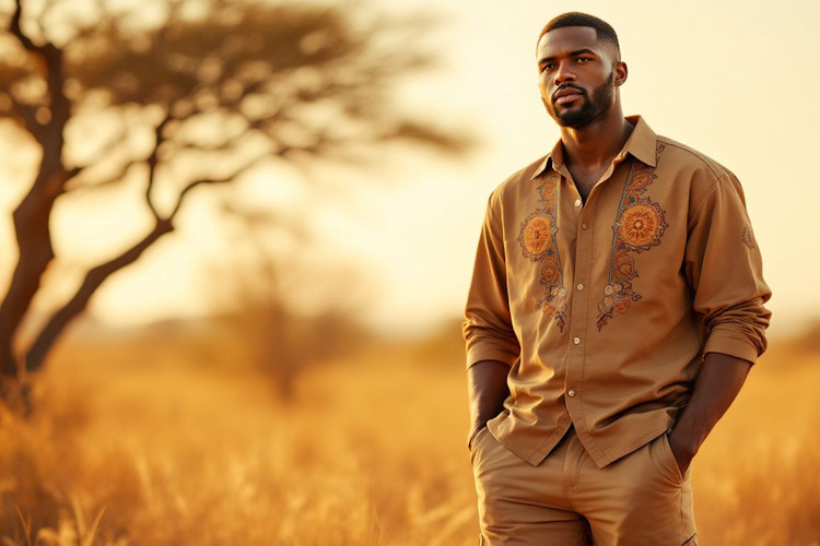 Essential clothing Botswana safari lightweight breathable neutral khaki olive green long sleeves