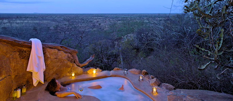 Elsa's Kopje Mughwango Hill Meru National Park 8 thatch cottages Elewana Kenya