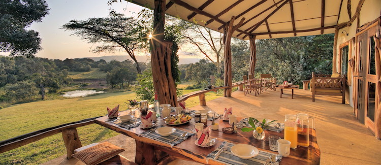 Mara Bush Houses exclusive-use Mara Naboisho Conservancy two safari homes private guide Kenya