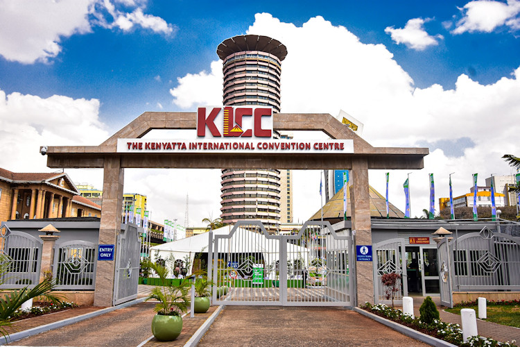 Kenyatta International Convention Centre KICC panoramic 360 degree Nairobi skyline rooftop views Kenya