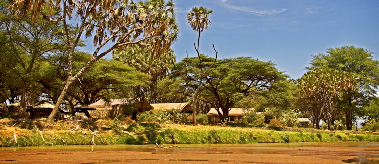Elephant Bedroom Camp Samburu Reserve 12 luxury tented suites viewing deck Kenya
