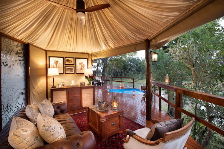 luxury-tented-safari-camps-kruger-national-park-1.jpg A beautiful luxury tented camp in Kruger National Park surrounded by bush