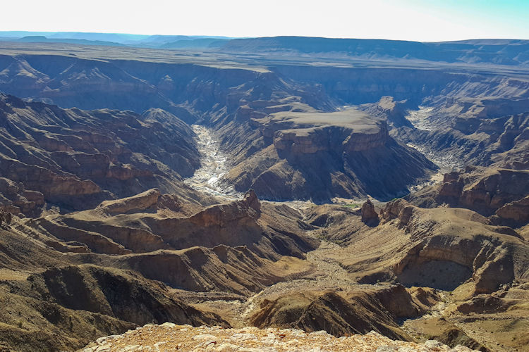 Fish River Canyon National Park 160km Africa's largest canyon hiking trail Ai-Ais hot springs Namibia