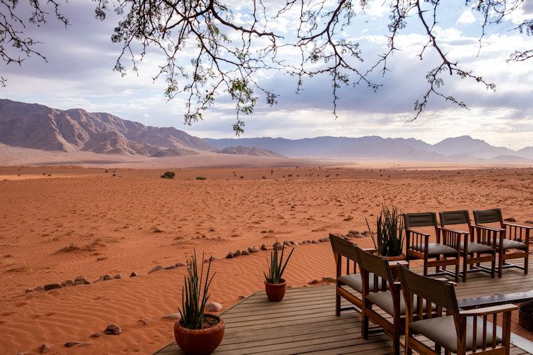 Luxury lodge Namibia Wolwedans Shipwreck Lodge Hoanib Skeleton Coast swimming pool wifi dining