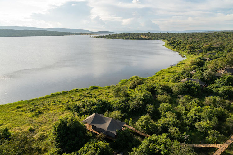 Wildlife safari Akagera National Park Rwanda Wilderness Magashi elephants lions boat Lake Ihema