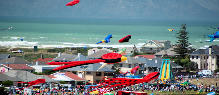 Cape Town Kite Festival Muizenberg children New Horizons day kite building flying Heritage Kite Competition