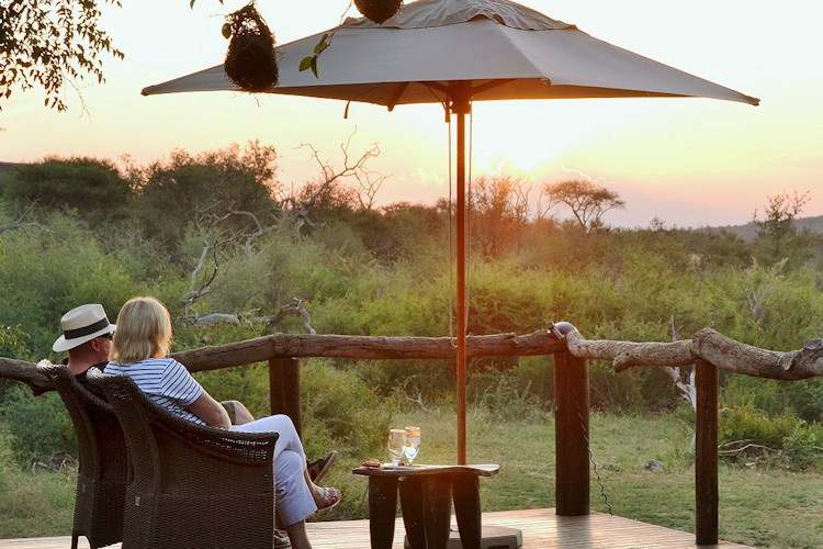 Motswiri Private Safari Lodge intimate 5-star bush villas watering hole six suites Madikwe South Africa