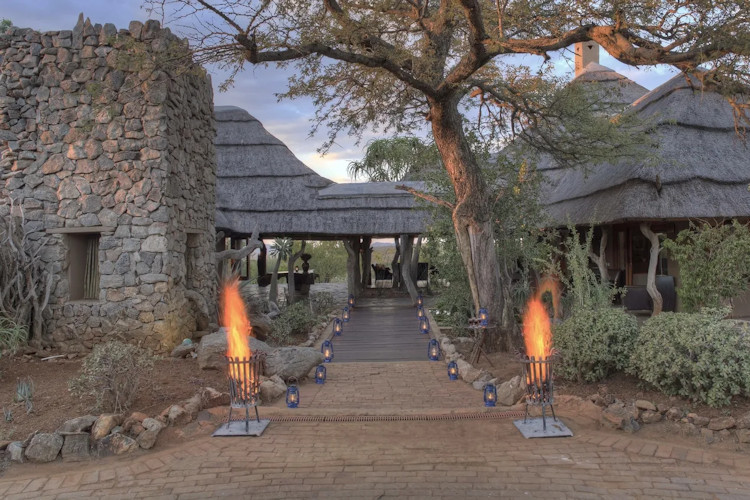 Rhulani Safari Lodge comfortable suites terraced balcony waterhole friendly staff Madikwe South Africa