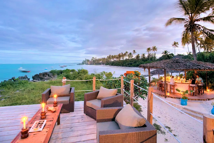Matemwe Lodge coral reef north Zanzibar eco-bungalows Indian Ocean snorkelling sustainability