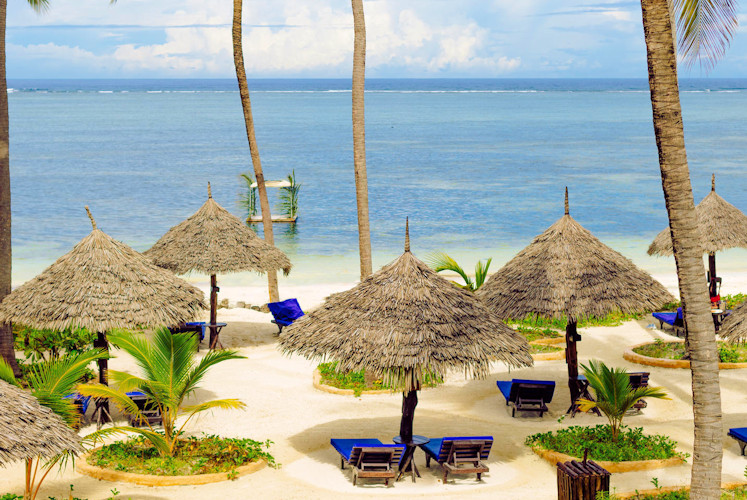 Breezes Beach Club south east Zanzibar Frangipani Spa Swahili cuisine scuba diving kite surfing