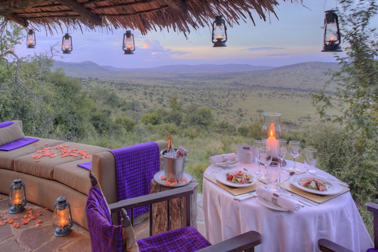 andBeyond Klein's Camp northeastern Serengeti Kuka Hills 10 stone thatch cottages Maasai concession