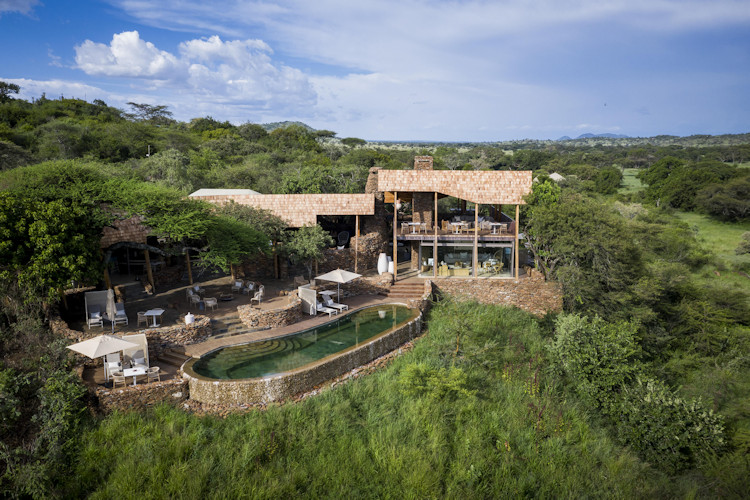 Singita Faru Faru Lodge Grumeti River private plunge pool spa boutique wildlife watering hole Tanzania