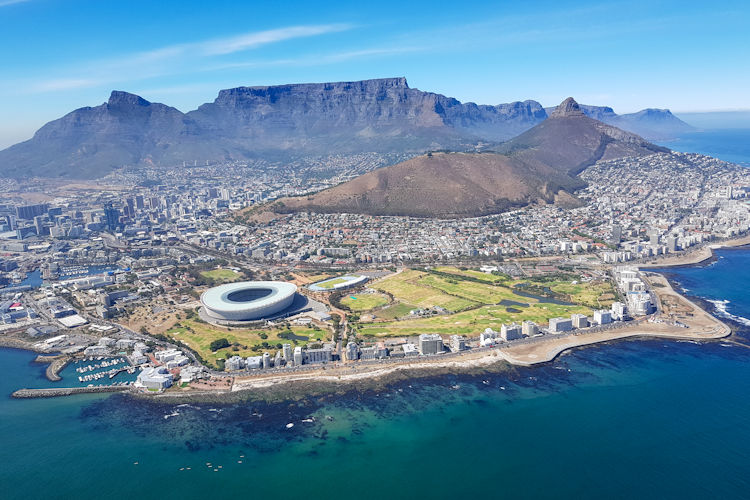 Adventure seekers enjoying the views at Table Mountain, a must-visit destination in Cape Town