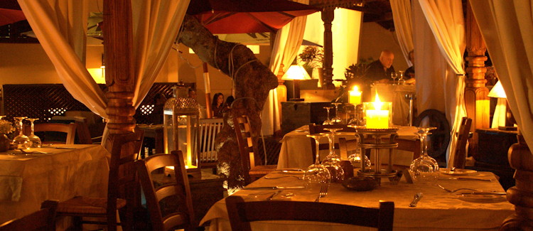 Mediterraneo Restaurant Kampala Italian East African décor al fresco dining Acacia Avenue Uganda