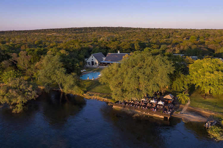 Royal Livingstone Hotel Anantara luxury Zambezi River Victoria Falls five minutes walk spa veranda Zambia