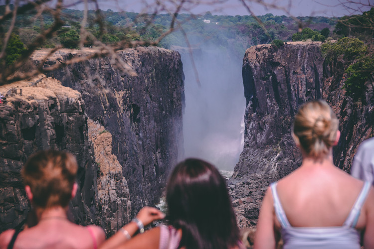 Devil's Pool Victoria Falls dry season August December low water level safe swimming Zambezi Zambia