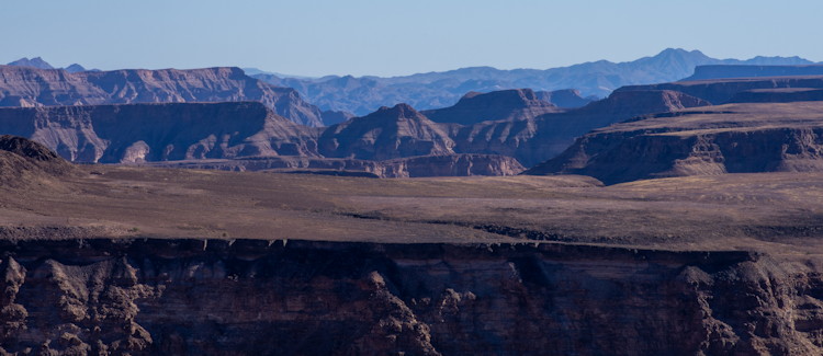 Fish River Canyon Namibia second largest canyon world 160km long 27km wide 550m deep hiking hot springs