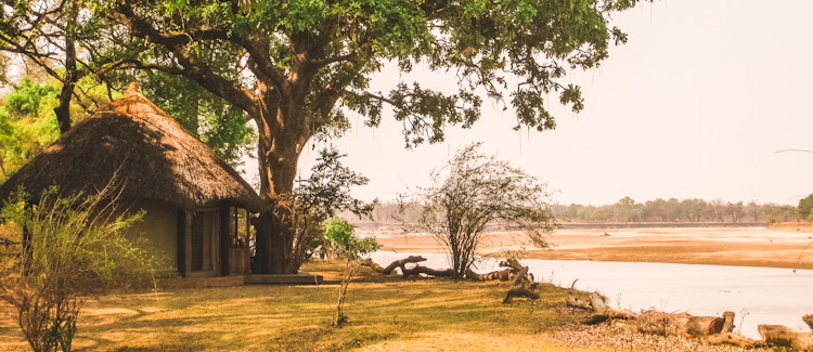 Mchenja Camp South Luangwa Zambia ebony grove Luangwa River deck outside shower leopard hippo puku sightings