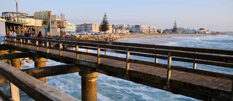 Swakopmund Namibia coastal town German colonial architecture Atlantic Ocean adventure activities beach