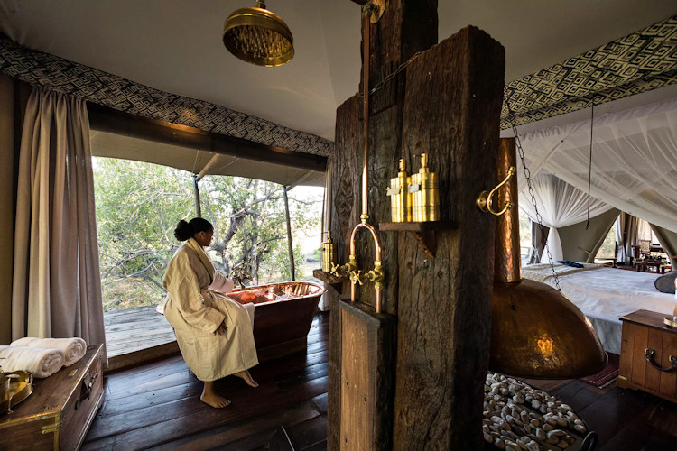 zarafa-camp.jpg A stunning view of the luxurious Zarafa Camp, one of the 10 best lodges in Okavango Delta