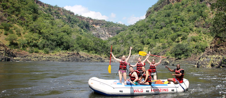 Zambezi white water rafting Victoria Falls half day full day grade 5 rapids Batoka Gorge adventure