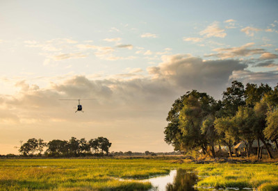 Guests arriving in the Okavango Delta