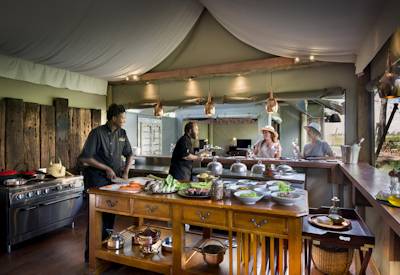 Open and interactive kitchen