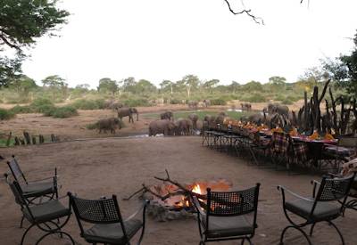 Outdoor boma area