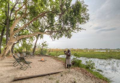 Footsteps Camp in the Okavango Delta