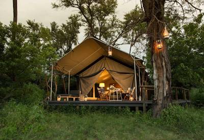 Romantic safari tents and family tents