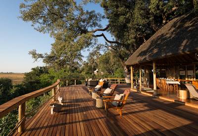 Large wooden viewing deck