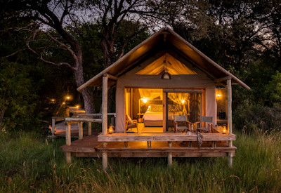 Private Meru styled tented suites