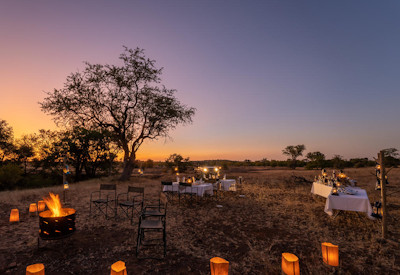 Private dining under the stars