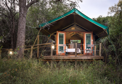 Classic Meru styled tent camp