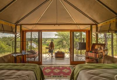 Luxury tented safari suites