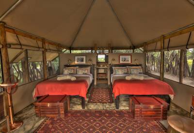 En-suite tented bedrooms