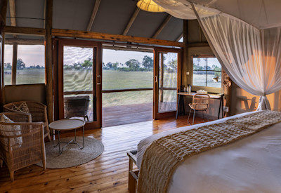 Tented suites offer so much space
