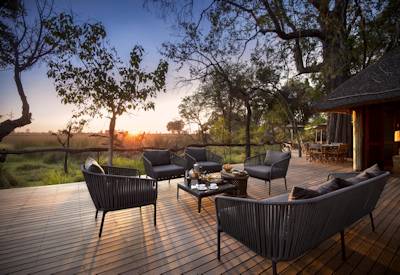 Private views out over the Okavango Tented Camp