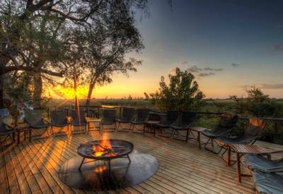 Sunset overlooking Xakanaxa Lagoon