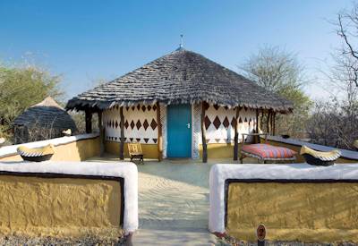 Traditional thatched cottages