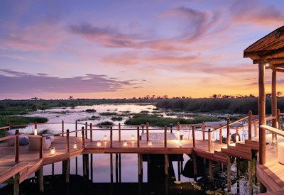 Okavango Delta camp views